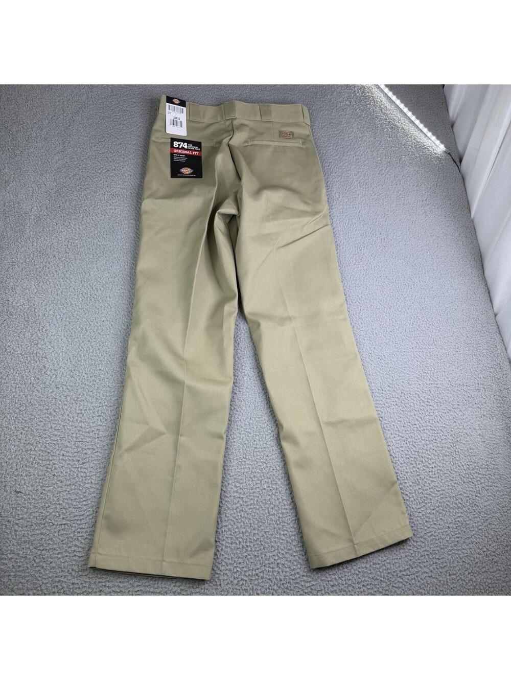 Dickies 874 The Original Work Pants (lot of 2) Original Fit Khaki Size 32x32 NWT - Picture 4 of 15